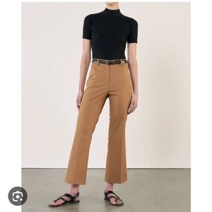 NWT Nili Lotan cropped Corette Pants in whiskey size 2